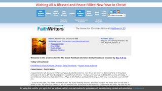 
FaithWriters.com Member Profile  
