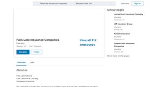 
Falls Lake Insurance Companies | LinkedIn  
