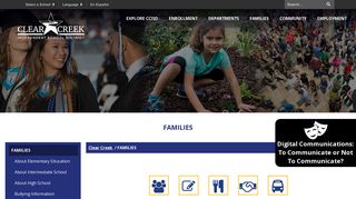 
                            6. FAMILIES - Clear Creek - Ccisd Net Portal