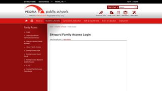 
                            4. Family Access / Login - Peoria Public Schools - Psd 150 Skyward Login