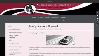 Family Access - Skyward - Winneconne Community School District