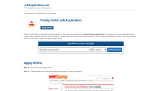 
                            7. Family Dollar Job Application - Apply Online - Www Familydollar Com Careers Portal