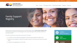 
                            3. Family Support Registry | Colorado Child Support Services - Colorado Child Support Enforcement Portal