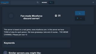 
                            6. Fan-made Miceforce discord server! - Discord Servers - Miceforce Portal