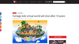 
                            8. Fantage kids virtual world will shut after 10 years | VentureBeat - Fantage Sign Up