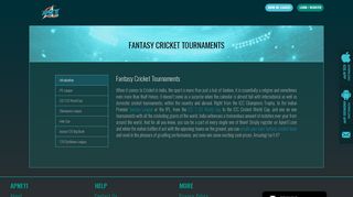 
                            7. Fantasy Cricket Tournaments, Play Online Fantasy Contests ... - Icc Champions Trophy Fantasy League Portal