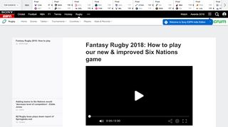 
                            3. Fantasy Rugby 2018 -- How to play our new & improved Six ... - Espn Fantasy Rugby 2018 Portal