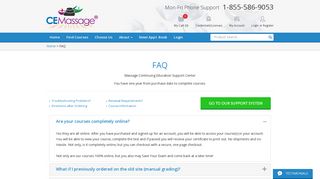 
                            7. FAQ - CE Massage - Cemassage Portal