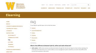 
                            1. FAQ | Elearning | Western Michigan University - Wmu Portal Elearning