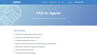 
                            5. FAQ for Agents | UpNest - Upnest Agent Portal