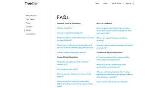 
FAQ | Frequently Asked Questions | TrueCar  
