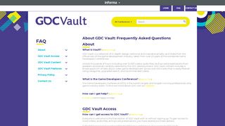 
                            9. FAQ - GDC Vault - Gdc Sign In