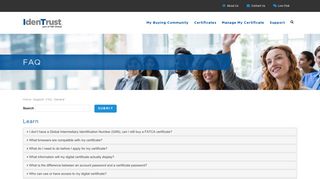 
                            6. FAQ - General | IdenTrust - Www Identrust Com Portal
