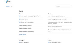 
                            7. FAQ – Jdate Help - Jdate Portal Username