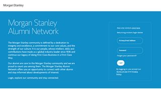 
FAQ - Morgan Stanley Alumni Network  
