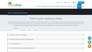
                            8. FAQ on LiteForex's services - Liteforex Client Profile Portal