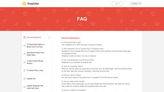 
                            7. FAQ - Snaptube - Snaptube Sign In