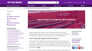 
                            1. FAQ: Target Visa Gift Card Balance | GiftCardGranny - Target Gift Card Account Portal