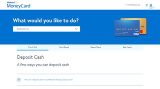 FAQs - Adding Money to Your Walmart MoneyCard