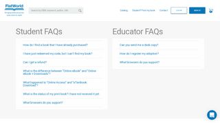 
                            9. FAQs - FlatWorld - Flat World Student Portal