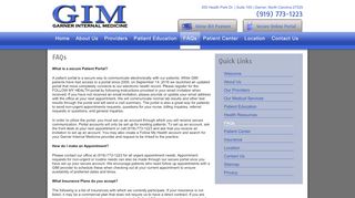 
                            7. FAQs - Garner Internal Medicine - Garner Internal Medicine Patient Portal