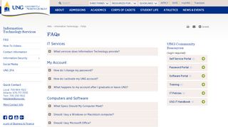 
                            6. FAQs - Information Technology - UNG - Ung Password Portal