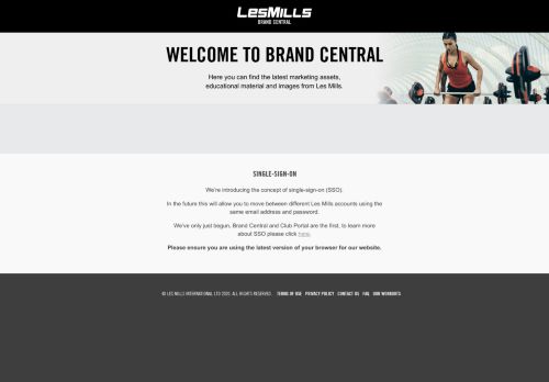 FAQs - Login to Brand Central - SSO - Les Mills - Les Mills Brand Central Portal