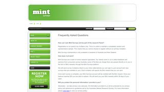 
                            4. FAQs - Mint Surveys - Mint Surveys Portal