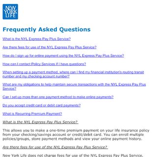 
                            9. FAQs - New York Life Visa Credit Card Portal