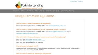 
                            2. FAQs - Parkside Lending LLC - Parkside Lending Loan Administration Login