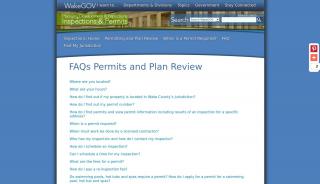 
                            4. FAQs Permits and Plan Review - WakeGOV - Wake County Permit Portal