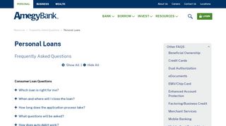 
                            11. FAQs Personal Loans | Amegy Bank of Texas - Teleloans Portal