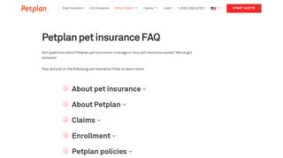 
FAQs | Pet Insurance Claims Questions | Petplan  
