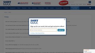 FAQs - Shirtmax - Shirtmax Login