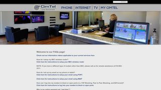 
                            7. FAQs | Welcome to CimTel! Providers of Internet, Phone and ... - Cimtel Net Email Portal