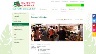 
                            4. Farmers Market | Pinecrest Gardens - Pinecrest Marketplace Portal