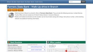 
                            5. Farmers State Bank in Cameron Missouri - 416 North Walnut ... - Farmers State Bank Cameron Mo Portal