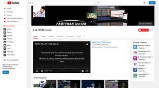 
                            5. FASTTRAK Cloud - YouTube - Fasttrak Cloud Portal