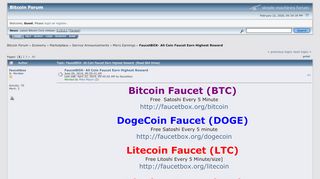 
                            3. FaucetBOX- All Coin Faucet Earn Highest Reward - Bitcointalk - Faucetbox Portal