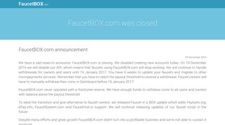 
                            1. FaucetBOX.com - Faucetbox Portal