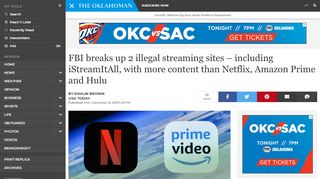
                            3. FBI breaks up 2 illegal streaming sites – including iStreamItAll ... - Istreamitall Login
