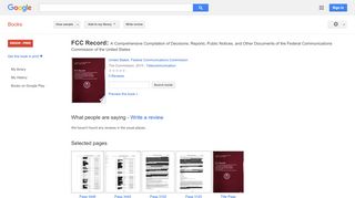 
                            8. FCC Record: A Comprehensive Compilation of Decisions, ... - Directv Handheld Portal