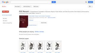 
                            8. FCC Record: A Comprehensive Compilation of Decisions, ... - Verizon Central 3.0 Portal