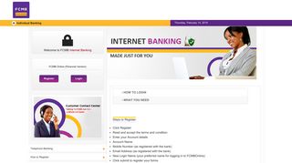 
                            7. FCMB Internet Banking - Personal Version - Fcmb Corporate Online Banking Login