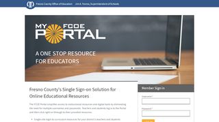 
                            2. FCOE Portal - My Portal Org