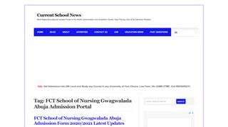
                            4. FCT School of Nursing Gwagwalada Abuja Admission Portal Archives ... - School Of Nursing Abuja Portal