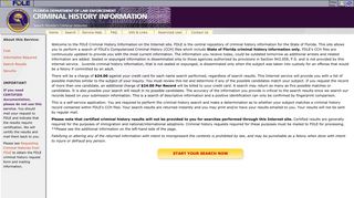 
                            8. FDLE Criminal History Information on the Internet: Home Page - Fdle Background Check Portal