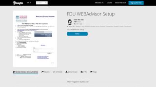 
                            1. FDU WEBAdvisor Setup - Yumpu - Fdu Webadvisor Sign Up