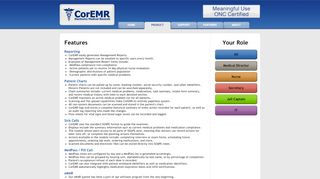 
                            4. Features - CorEMR - Coremr Login