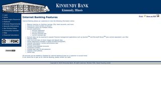Features - Kinmundy Bank - Kinmundy Bank Portal